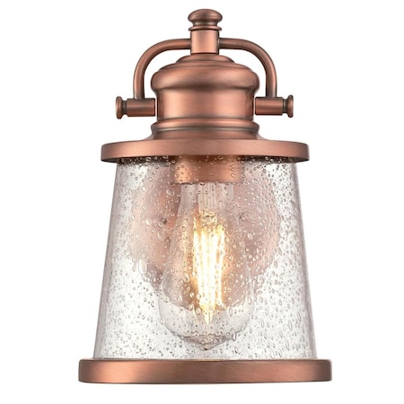 Westinghouse Fixture Wall Outdoor 60W Emma Jane Washed Copper Clear Seeded Glass 6361000